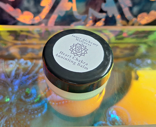 Anahata Heart Chakra Anointing Oil Balm - Love Essential Oil Blend