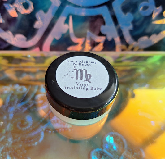 Virgo Zodiac Anointing Oil Balm - Grounded Clarity Essential Oil Blend