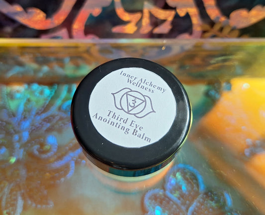 Ajna Third Eye Chakra Anointing Oil Balm -  Intuition Essential Oil Blend