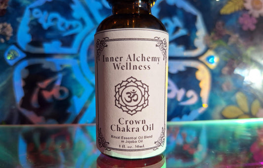 Crown Chakra Balancing Oil - Sahasrara Essential Oil Blend