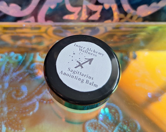 Sagittarius Zodiac Anointing Oil Balm - Adventurous Spirit Essential Oil Blend