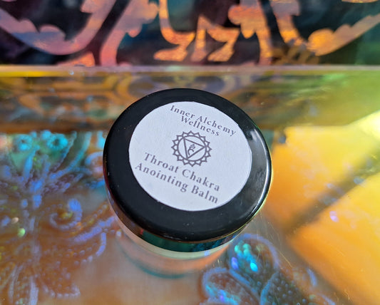 Vishuddha Throat Chakra Anointing Oil Balm -  Expression Essential Oil Blend